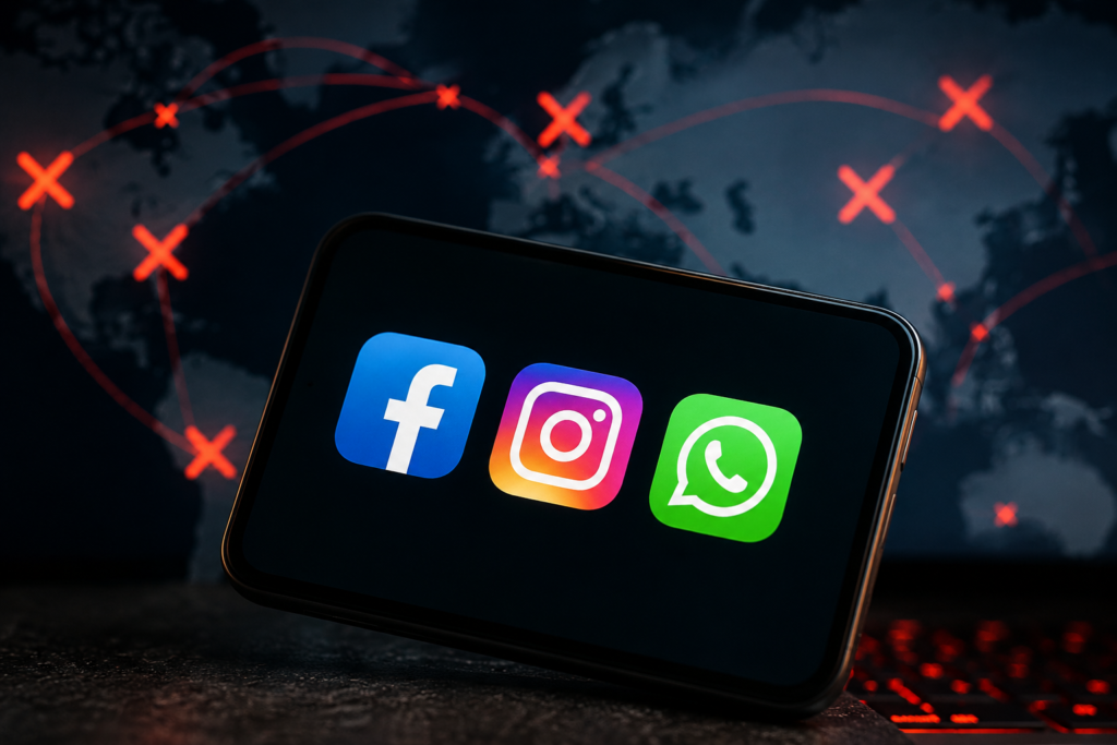 Caída global de Facebook, Instagram y WhatsApp con fallas en el servicio y problemas de acceso para usuarios