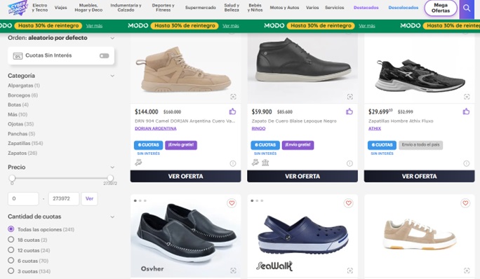 CyberMonday 2023 Comprar Zapatillas en Oferta