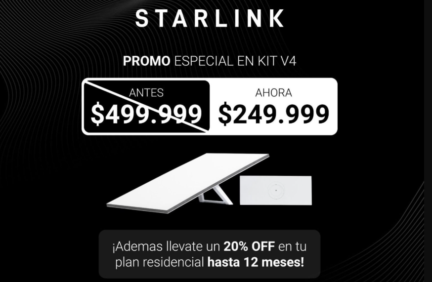 Starlink V4 promo Argentina